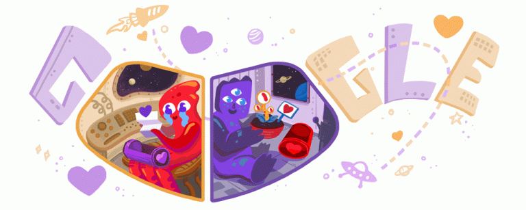 google doodle valentine's day 2020